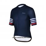 2019 Maillot Ciclismo Spexcel Fonce Bleu Manches Courtes et Cuissard