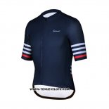 2019 Maillot Ciclismo Spexcel Fonce Bleu Manches Courtes et Cuissard