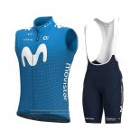 2021 Gilet Coupe-Vent Movistar Bleu