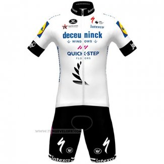 2021 Maillot Cyclisme Deceuninck Quick Step Champion Nouvelle Zelande Manches Courtes et Cuissard