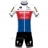 2021 Maillot Cyclisme Deceuninck Quick Step Champion Republique Tcheque Manches Courtes et Cuissard