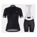 2021 Maillot Cyclisme Femme Trek Noir Manches Courtes et Cuissard