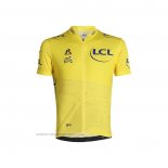 2021 Maillot Cyclisme Tour de France Jaune Manches Courtes et Cuissard