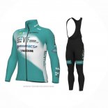 2024 Maillot Cyclisme Bardiani Csf Faizane Bleu Clair Manches Longues Et Cuissard