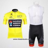 2012 Maillot Ciclismo Radioshack Lider Jaune Manches Courtes et Cuissard