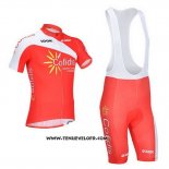 2013 Maillot Ciclismo Cofidis Rouge Manches Courtes et Cuissard