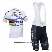 2013 Maillot Ciclismo UCI Mondo Champion Lider Quick Step Manches Courtes et Cuissard