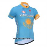 2014 Maillot Ciclismo Astana Azur Manches Courtes et Cuissard