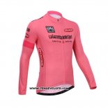 2014 Maillot Ciclismo Giro D'italie Rose Manches Longues et Cuissard