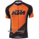 2015 Maillot Ciclismo KTM Noir Orange Manches Courtes et Cuissard