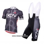 2016 Maillot Ciclismo Global Cycling Network Gris et Rouge Manches Courtes et Cuissard