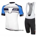 2016 Maillot Ciclismo Nalini Bleu et Blanc Manches Courtes et Cuissard