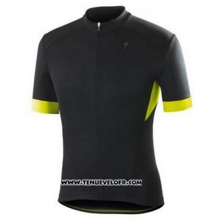 2016 Maillot Ciclismo Specialized Brillant Noir Manches Courtes et Cuissard