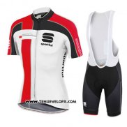 2016 Maillot Ciclismo Sportful Rouge et Blanc Manches Courtes et Cuissard