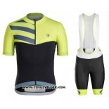 2016 Maillot Ciclismo Trek Bontrager Vert et Noir Manches Courtes et Cuissard