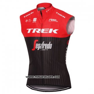 2017 Gilet Coupe-vent Trek Segafredo Rouge et Noir