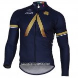 2017 Maillot Ciclismo Aqua Bleue Sport Noir Manches Longues et Cuissard