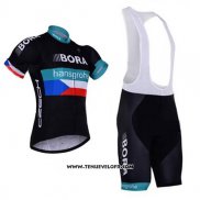 2017 Maillot Ciclismo Bora Noir Manches Courtes et Cuissard