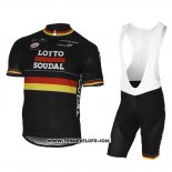 2017 Maillot Ciclismo Lotto Soudal Champion Belga Manches Courtes et Cuissard