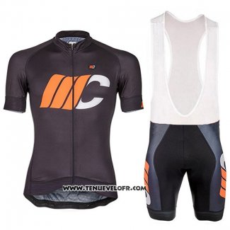 2018 Maillot Ciclismo Cipollini Shading Blanc Noir et Orange Manches Courtes et Cuissard