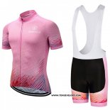 2018 Maillot Ciclismo Sobycle Rose Manches Courtes et Cuissard