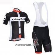 2019 Maillot Ciclismo Cervelo Noir Blanc Manches Courtes et Cuissard