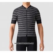 2019 Maillot Ciclismo La Passione Stripe Noir Manches Courtes et Cuissard