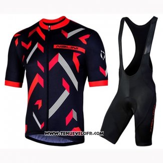 2019 Maillot Ciclismo Nalini Descesa 2.0 Noir Rouge Manches Courtes et Cuissard