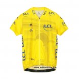 2019 Maillot Ciclismo Tour DE France Jaune Manches Courtes et Cuissard(3)