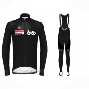 2022 Maillot Cyclisme Lotto Soudal Noir Manches Longues et Cuissard