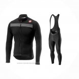 2024 Maillot Cyclisme Castelli Noir Manches Longues Et Cuissard