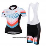 Maillot Ciclismo Femme To The Fore Noir et Blanc Manches Courtes et Cuissard