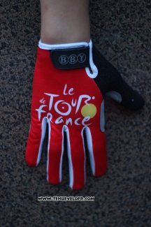 Tour DE France Gants Doigts Longs Ciclismo Rouge