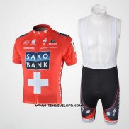 2010 Maillot Ciclismo Saxo Bank Champion Suisse Manches Courtes et Cuissard