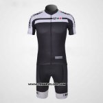 2011 Maillot Ciclismo Giordana Blanc et Noir Manches Courtes et Cuissard