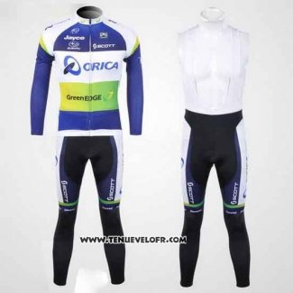 2012 Maillot Ciclismo GreenEDGE Champion Oceania Manches Longues et Cuissard