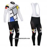 2014 Maillot Ciclismo Fox Cyclingbox Lumiere Blanc Manches Longues et Cuissard