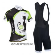 2014 Maillot Ciclismo Monton Vert et Blanc Manches Courtes et Cuissard