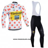 2014 Maillot Ciclismo Saxobank Lider Blanc et Rouge Manches Longues et Cuissard