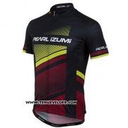 2016 Maillot Ciclismo Pearl Izumi Noir et Rouge Manches Courtes et Cuissard