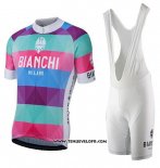 2017 Maillot Ciclismo Bianchi Milano Aviolo Rouge Manches Courtes et Cuissard