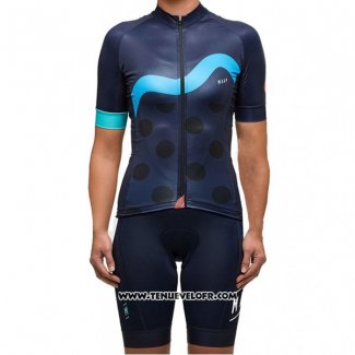 2017 Maillot Ciclismo Femme MAAP Profond Bleu Manches Courtes et Cuissard