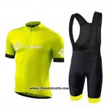 2018 Maillot Ciclismo Cube Vert Manches Courtes et Cuissard