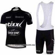 2018 Maillot Ciclismo Etixx Quick Step Noir Manches Courtes et Cuissard