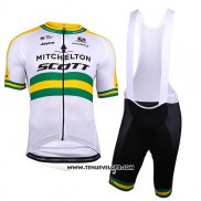 2018 Maillot Ciclismo Mitchelton Scott Champion Australie Manches Courtes et Cuissard