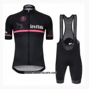 2019 Maillot Ciclismo Giro D'italie Noir Manches Courtes et Cuissard