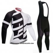 2019 Maillot Ciclismo Specialized Noir Blanc Manches Longues et Cuissard