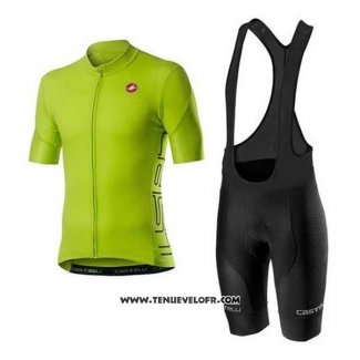 2020 Maillot Ciclismo Castelli Vert Manches Courtes et Cuissard