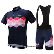 2020 Maillot Ciclismo Eddie Noir Rouge Manches Courtes et Cuissard