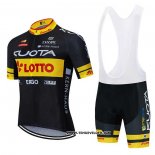 2020 Maillot Ciclismo Kuota Noir Jaune Manches Courtes et Cuissard